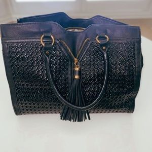 Big Buddha black leather bag. Nearly new.